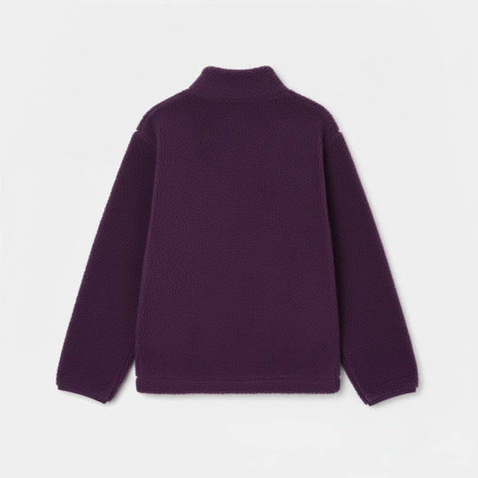 Girls Sherpa Jacket-Purple