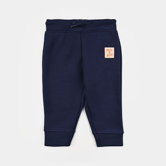 Infant Boys Cotton Interlock Pajama Peek A Boo-BLUE