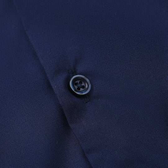 Infant Boys Yarn Dyed Formal Shirt - Navy