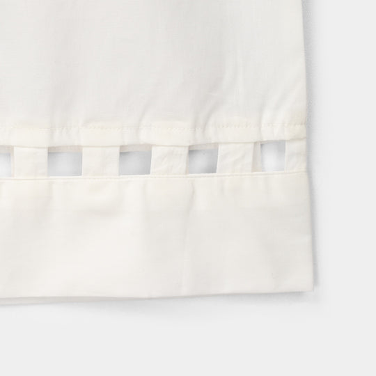 Girls Cotton Culottes Pant Box - White