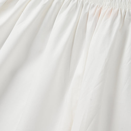 Girls Cotton Culotte Laces (White)