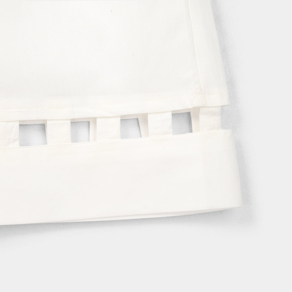 Infant Girls Cotton Culotte Pant Box (White)