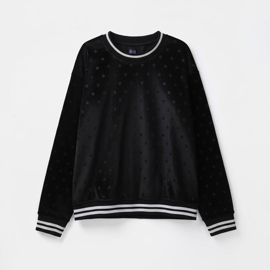 Girls Velour Sweatshirt - Black