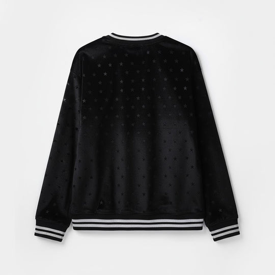 Girls Velour Sweatshirt - Black
