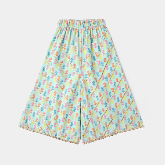 Infant Girls Poly Cambric 2Pcs Set (Dolly) - Mint Green