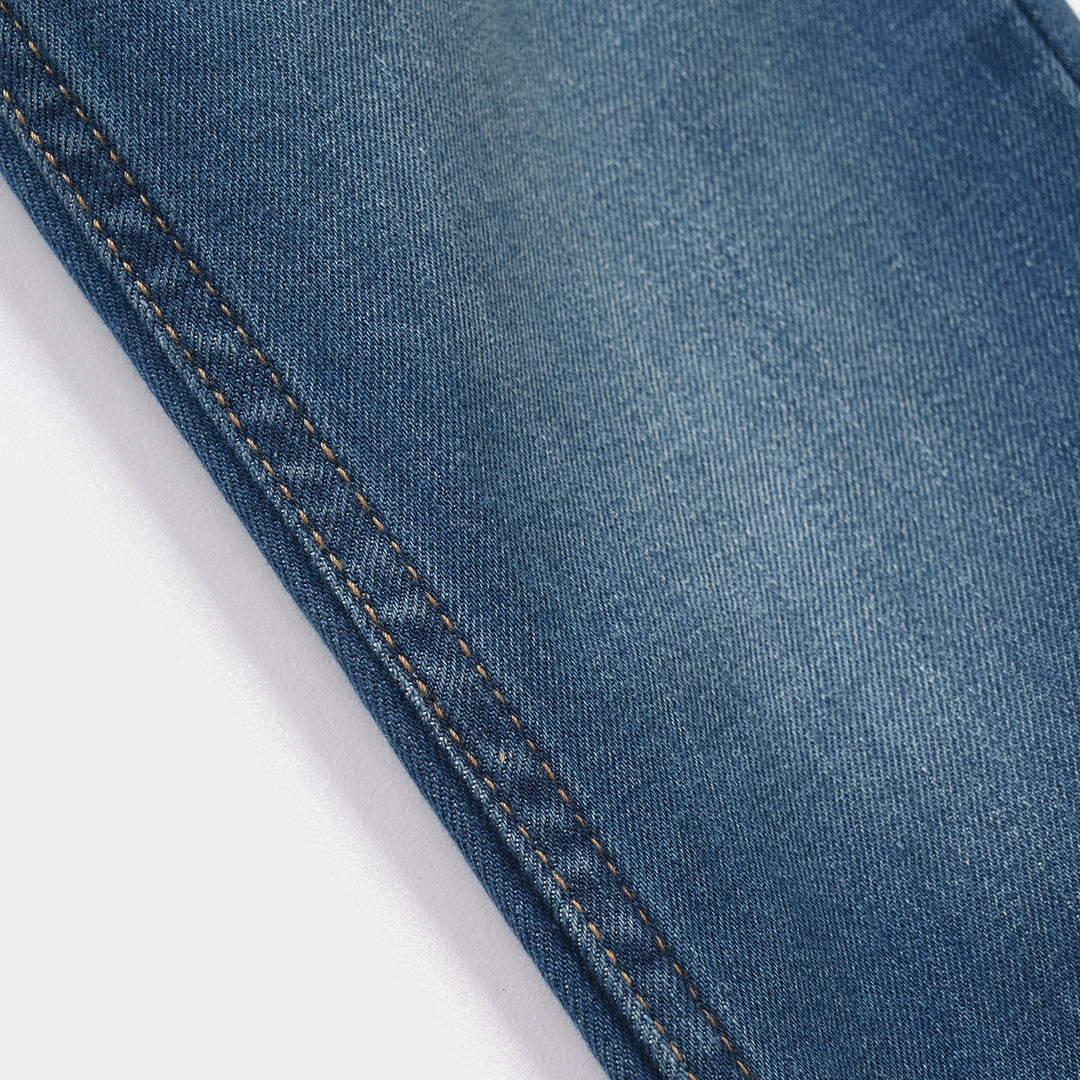 Boys Denim Stretch Pants - Mid Blue