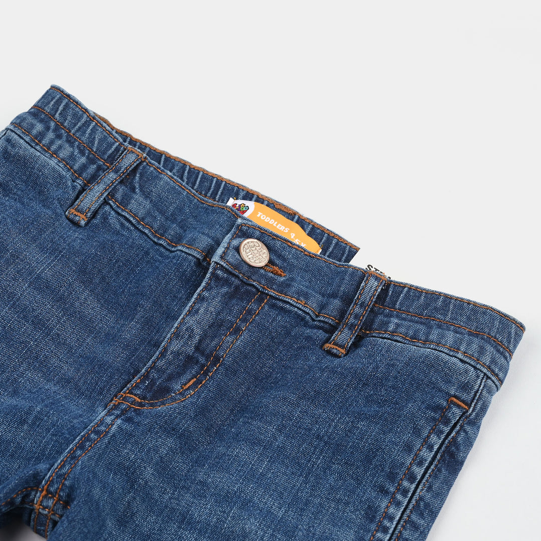 Boys Denim Viscose Pants (Create Vibe) - Dark Blue