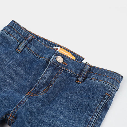 Boys Denim Viscose Pants (Create Vibe) - Dark Blue