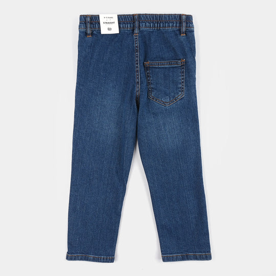 Boys Denim Viscose Pants (Create Vibe) - Dark Blue