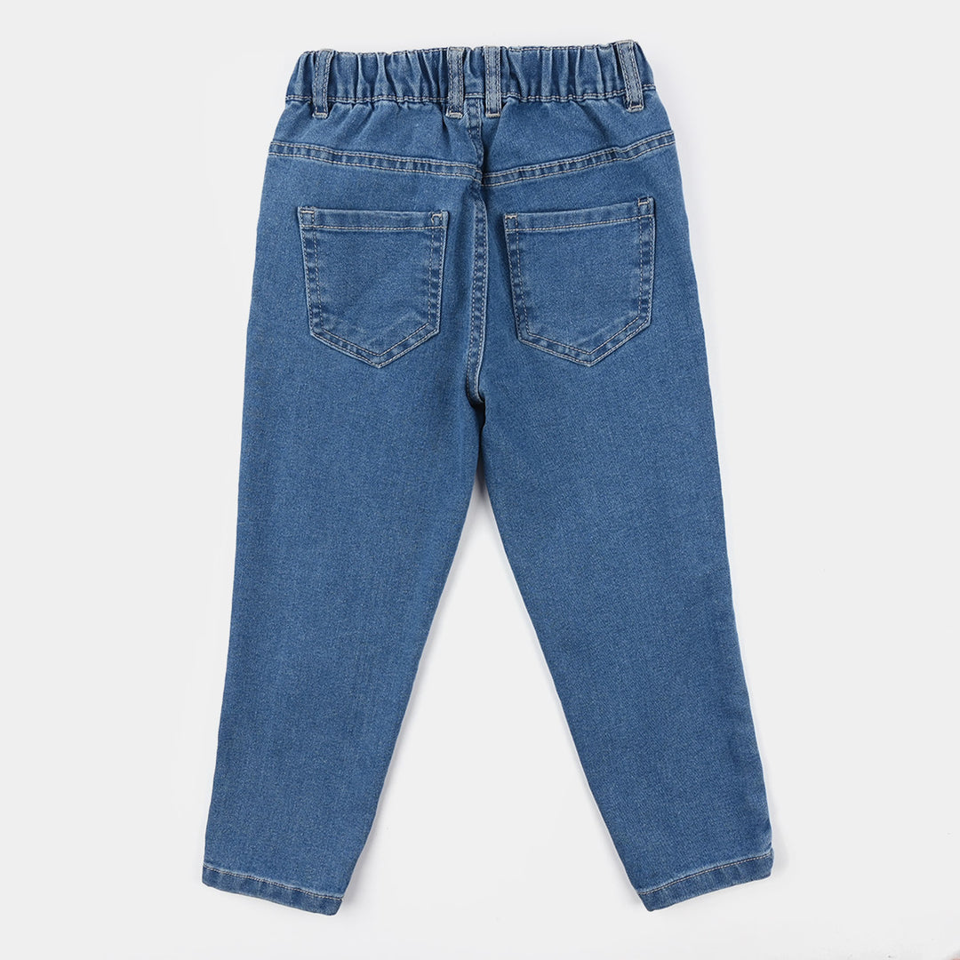 Boys Denim Stretch Pants (Skate Ramp) - Mid Blue