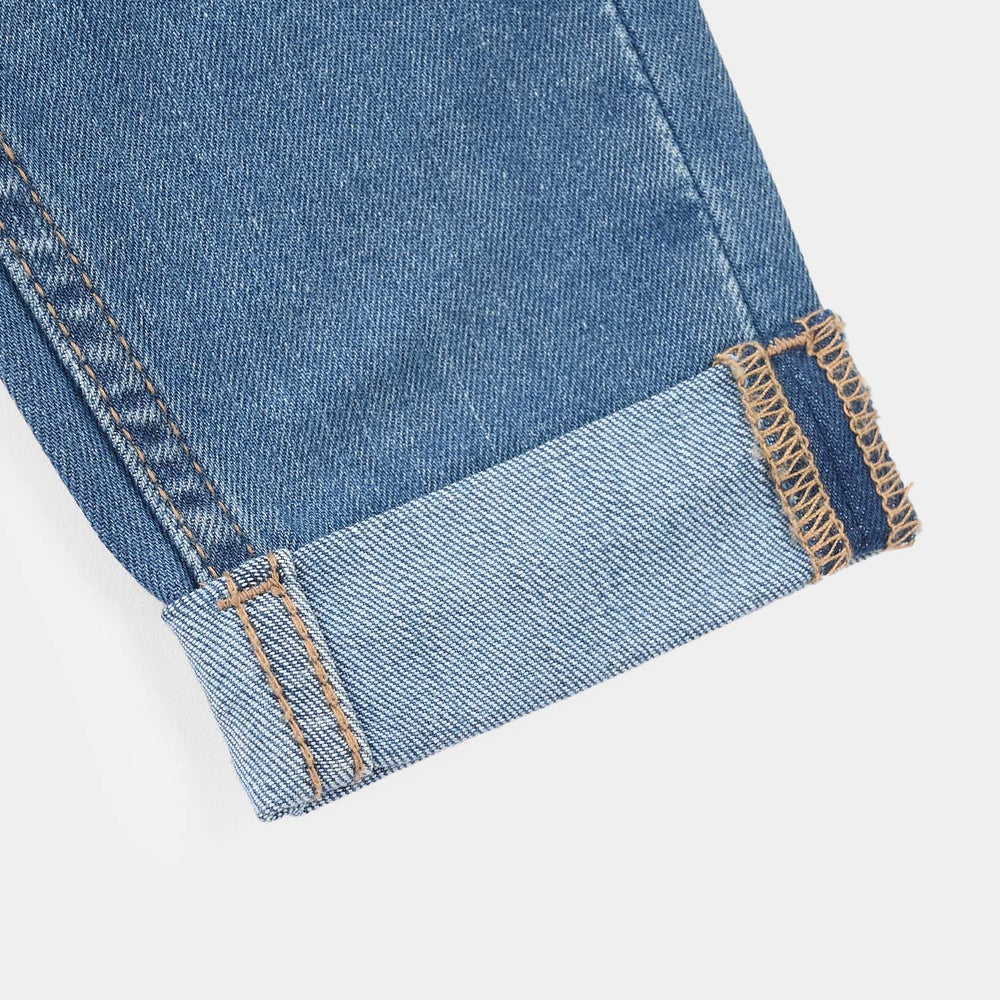 Boys Denim Stretch Pant (FOLDED) - Mid Blue