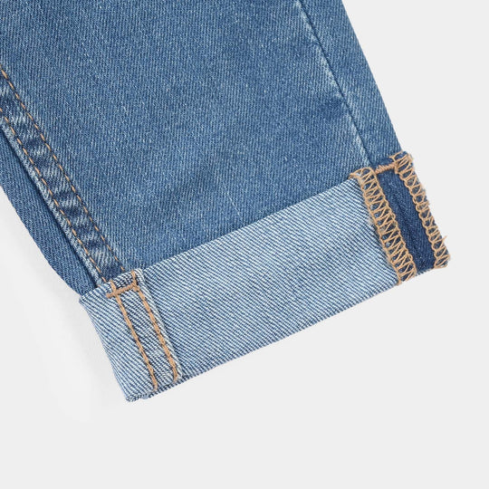 Boys Denim Stretch Pant (FOLDED) - Mid Blue
