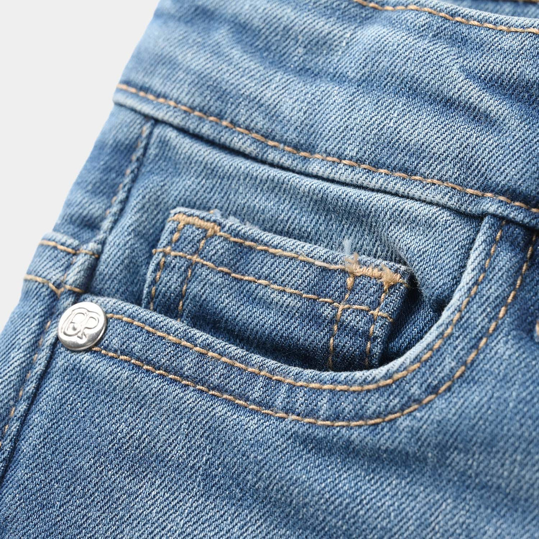 Boys Denim Stretch Pant (FOLDED) - Mid Blue