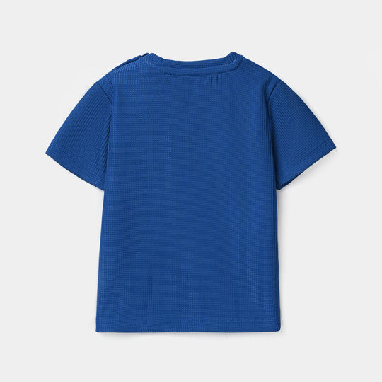 Infant Boys Poly Jersey Knitted Suit CHAMPION-NAVY