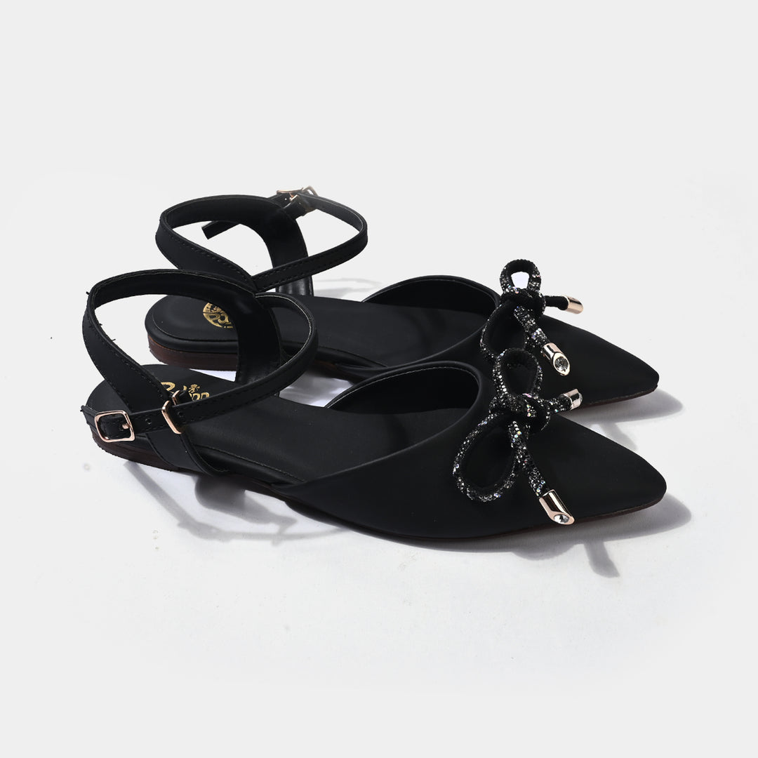 Girls Sling Back MS-01-BLACK