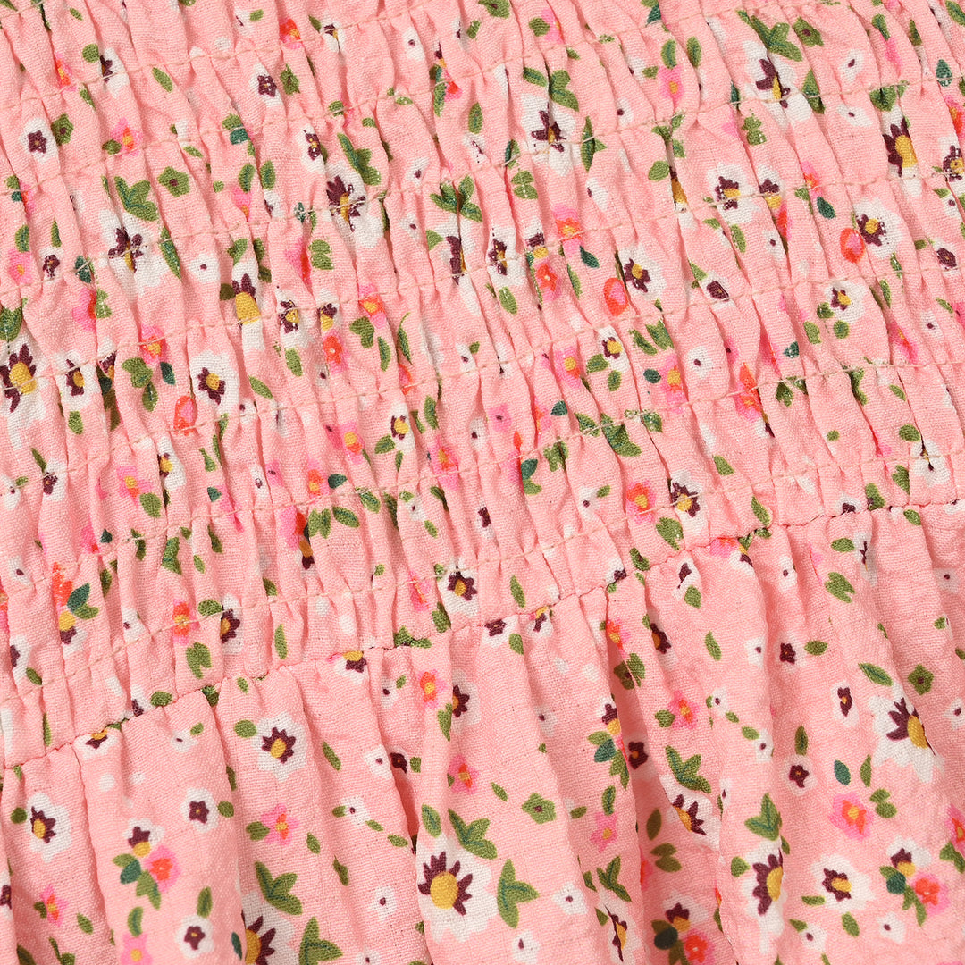 Infant Girls Cotton Casual Top - Pink