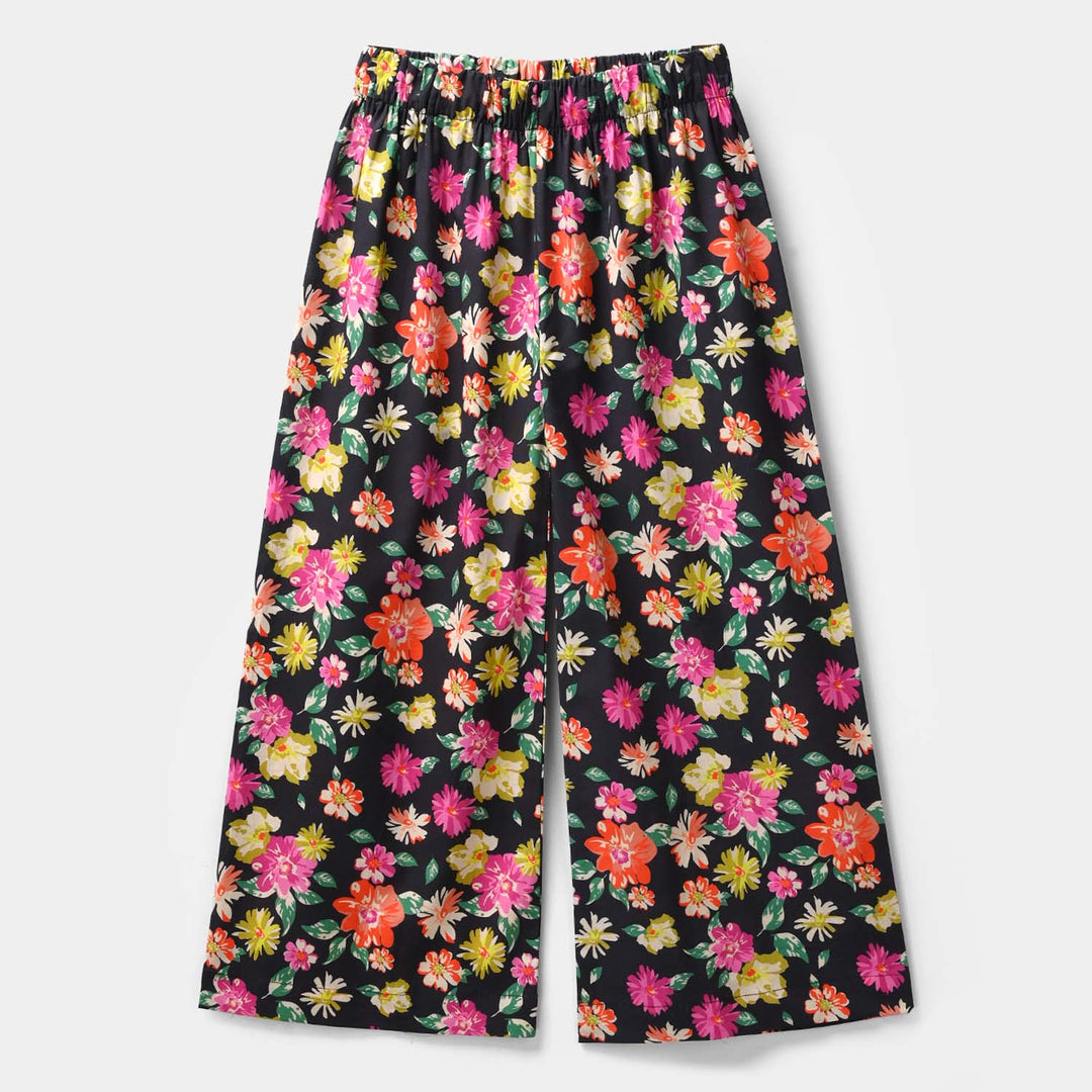 Girls Cotton Printed 2Pcs Raspberry - Multi