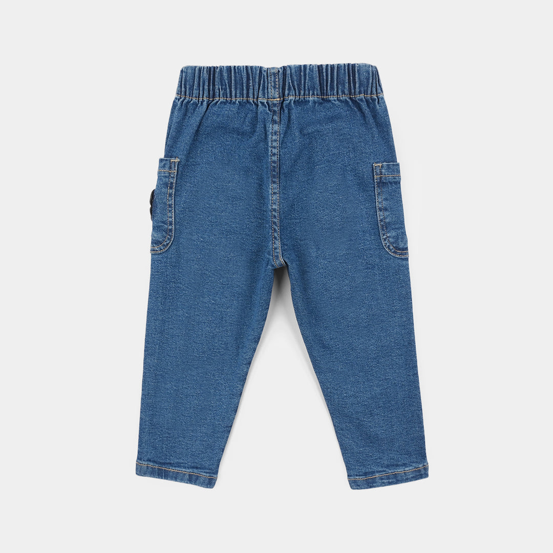 Infant Boys Denim rigid PANT DINO CARGO-DARK BLUE