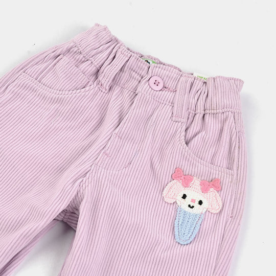 Infant Girls Corduroy Pant Cone-Pink