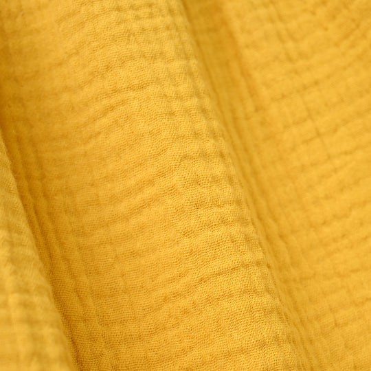 Infant Girls Cotton Casual Frock - Yellow