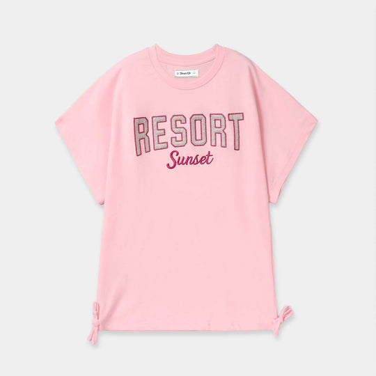Teens Girls Cotton Jersey Tees H/S RESORT SUNSET-Faiy.Tale