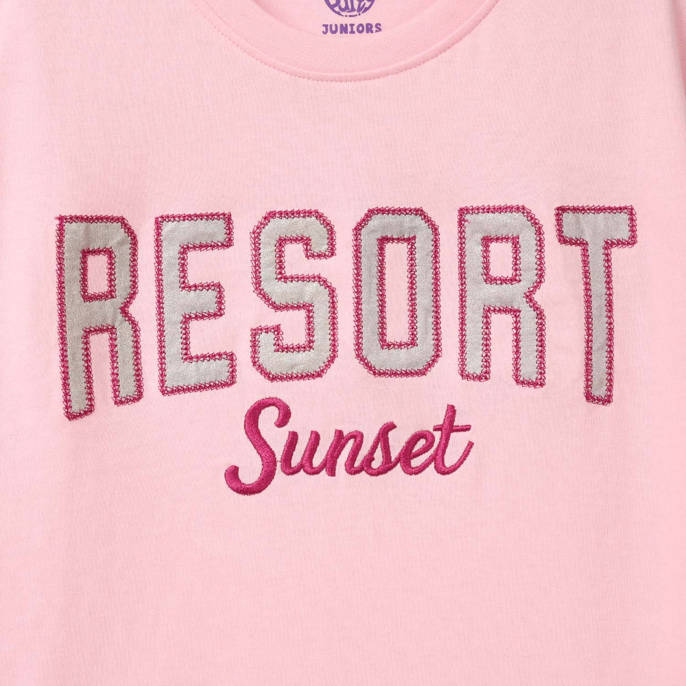 Girls Cotton Jersey T-Shirt - Pink