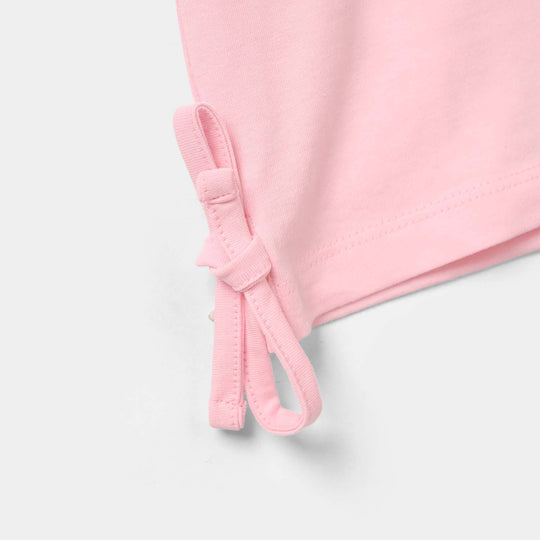 Girls Cotton Jersey T-Shirt - Pink