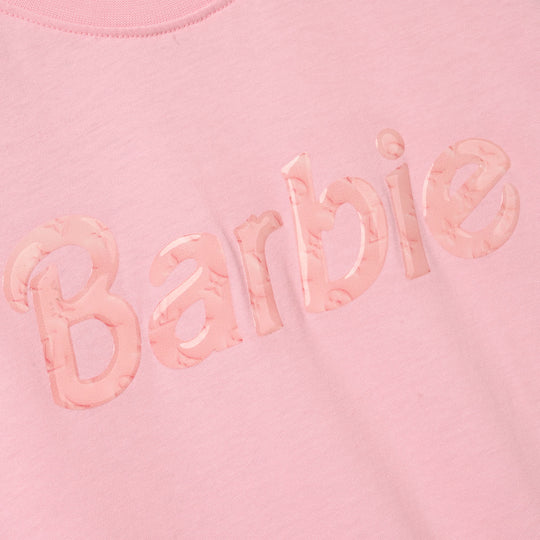 Girls Cotton Jersey T-Shirt (Barbie) - Pink