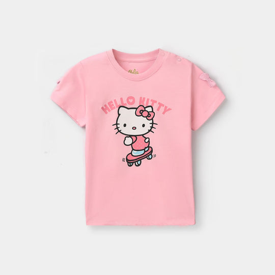 Infant Girls Cotton Jersey T-Shirt Character - Pink