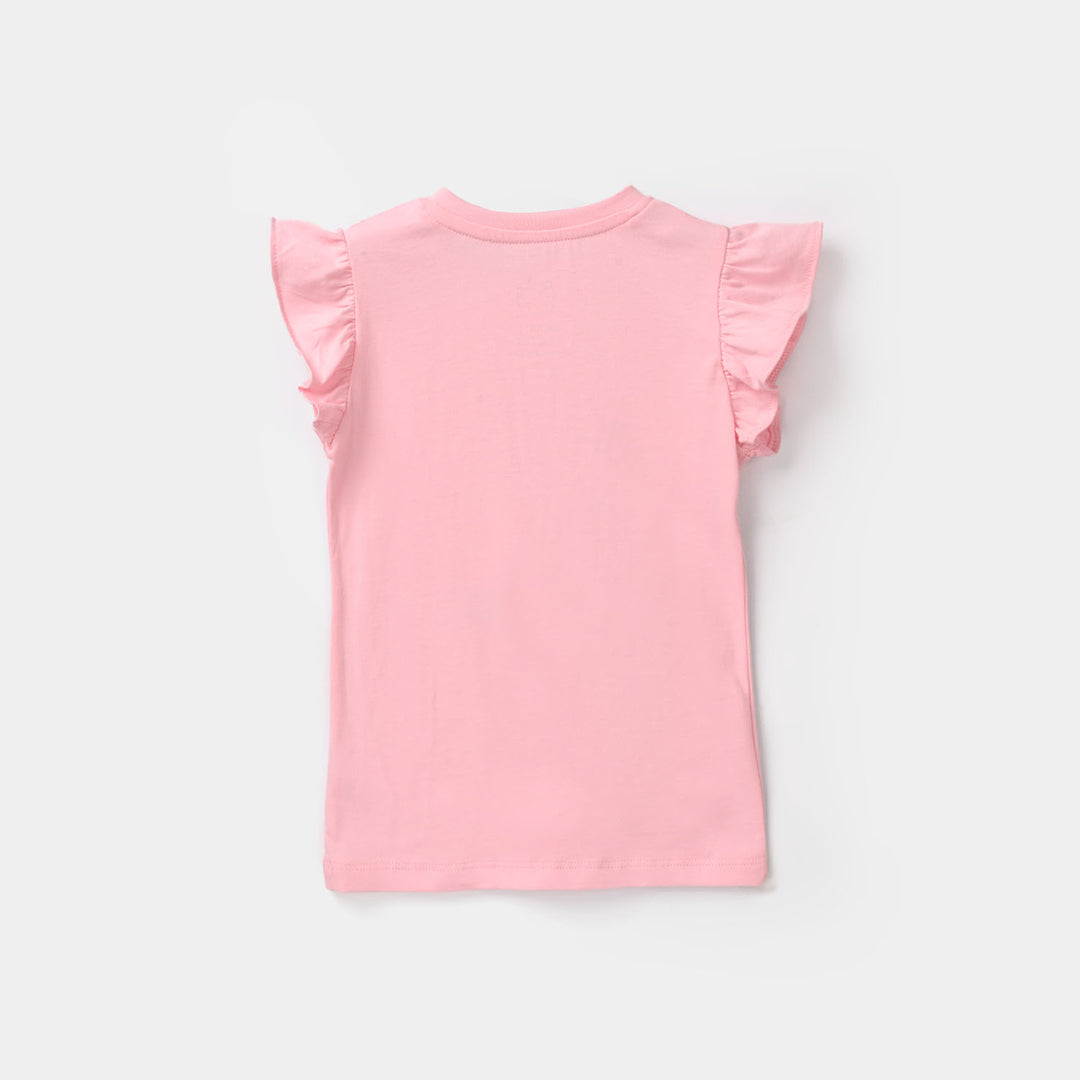 Infant Girls Cotton Jersey T-Shirt - Pink