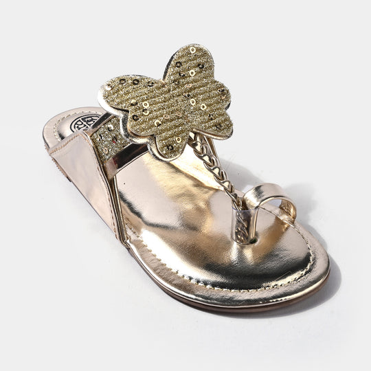 Girls Kolhapuri MT-06-GOLDEN