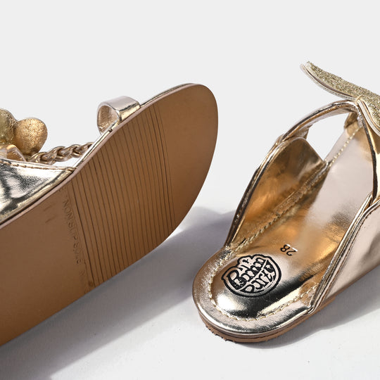 Girls Kolhapuri MT-06-GOLDEN