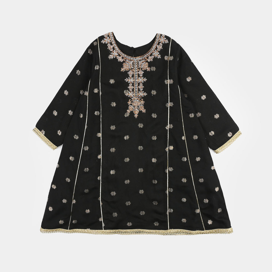 Teens Girls Jacquard 3-Piece Set (Jewel) - Black