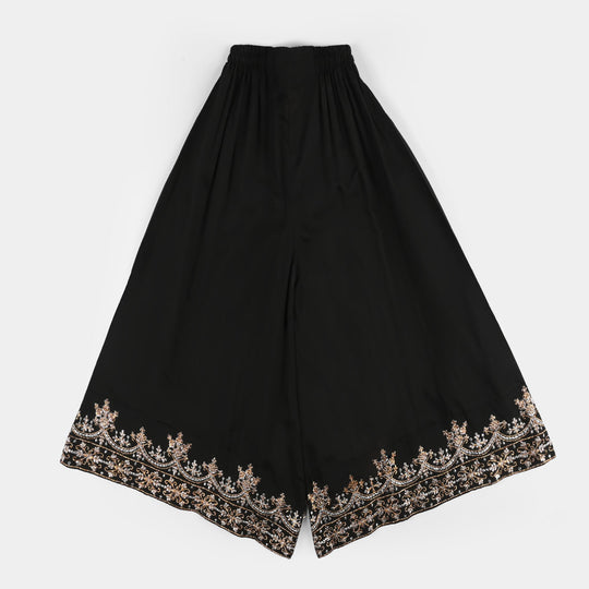 Teens Girls Jacquard 3-Piece Set (Jewel) - Black