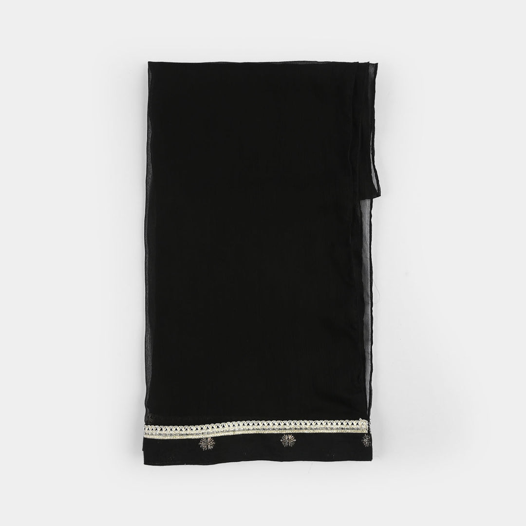 Teens Girls Jacquard 3-Piece Set (Jewel) - Black