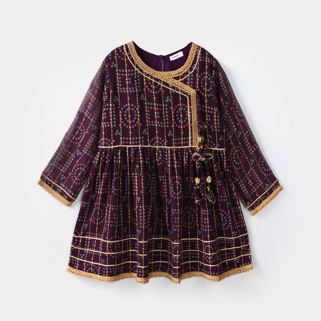 Teens Girls Chiffon 3Pcs - Purple