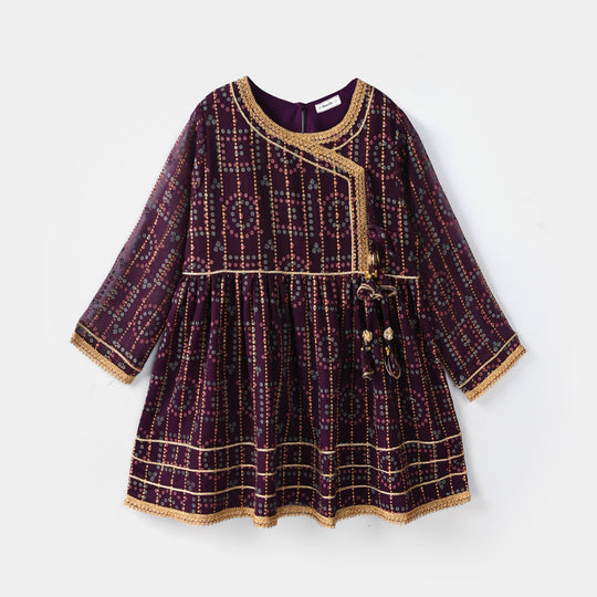 Teens Girls Chiffon 3Pcs - Purple