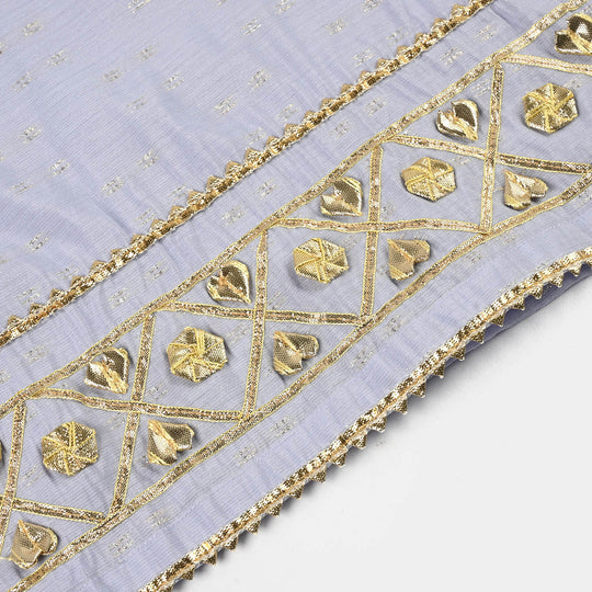 Infant Girls Jacquard 2-Pc Set (Gota Rani) - Lilac