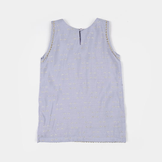 Infant Girls Jacquard 2-Pc Set (Gota Rani) - Lilac