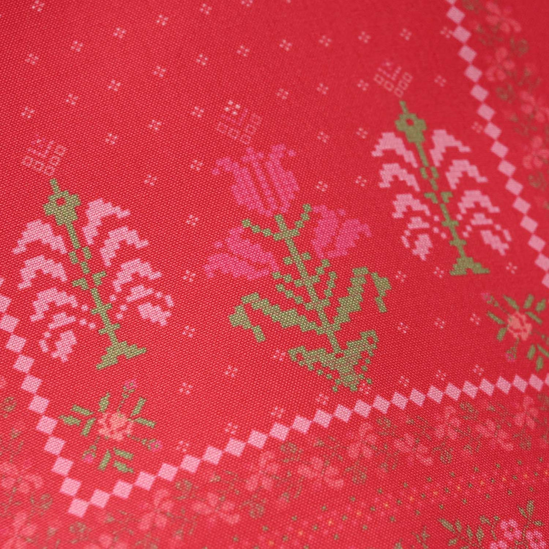 Infant Girls Poly Twill Printed Kurti - Shocking Pink