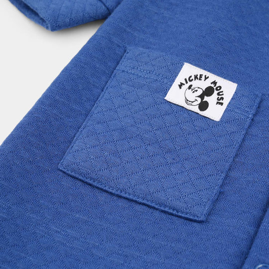 Infant Boys Quilted Romper Character-BLUE