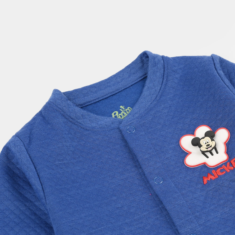 Infant Boys Quilted Romper Character-BLUE