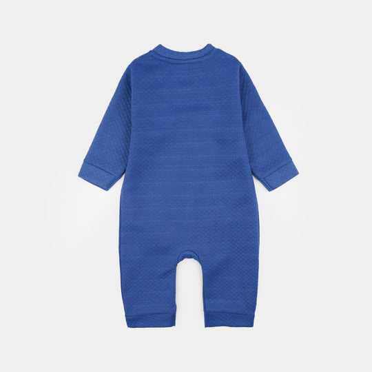 Infant Boys Quilted Romper Character-BLUE