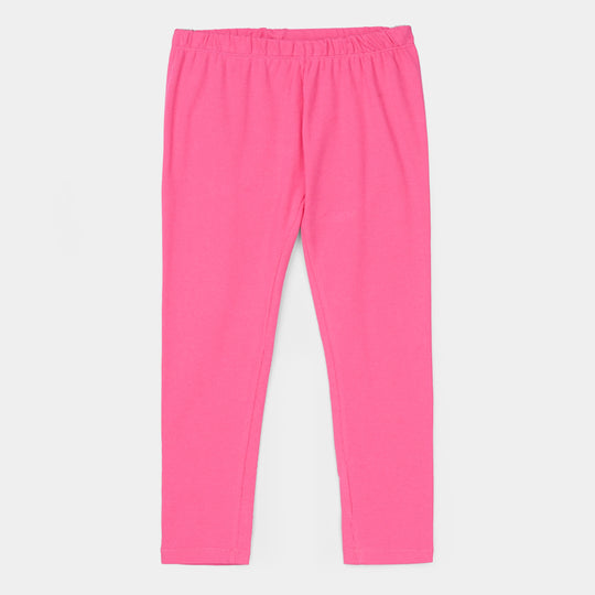 Girls Rib TIGHTS-Hot Pink