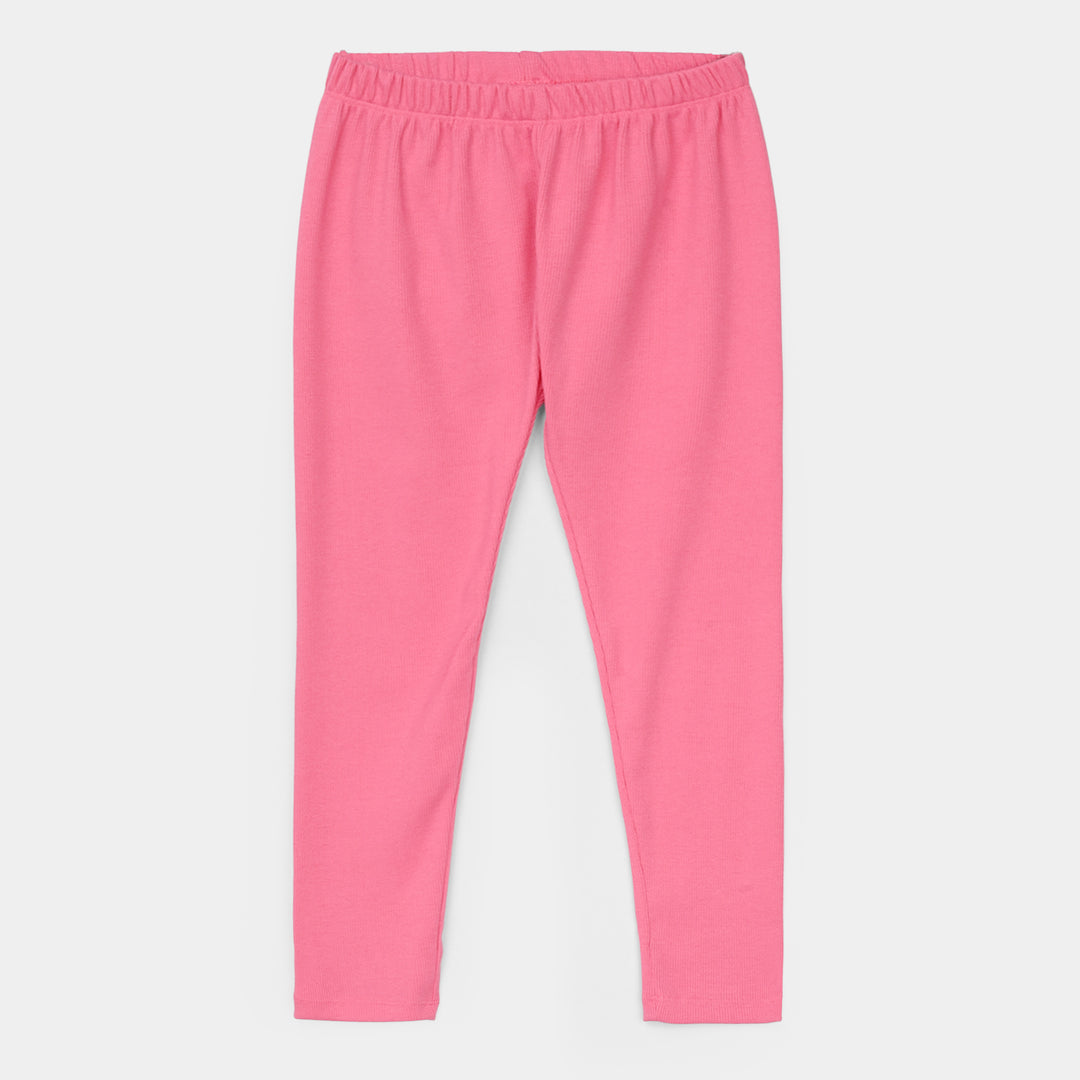 Girls Rib Tights-Pink