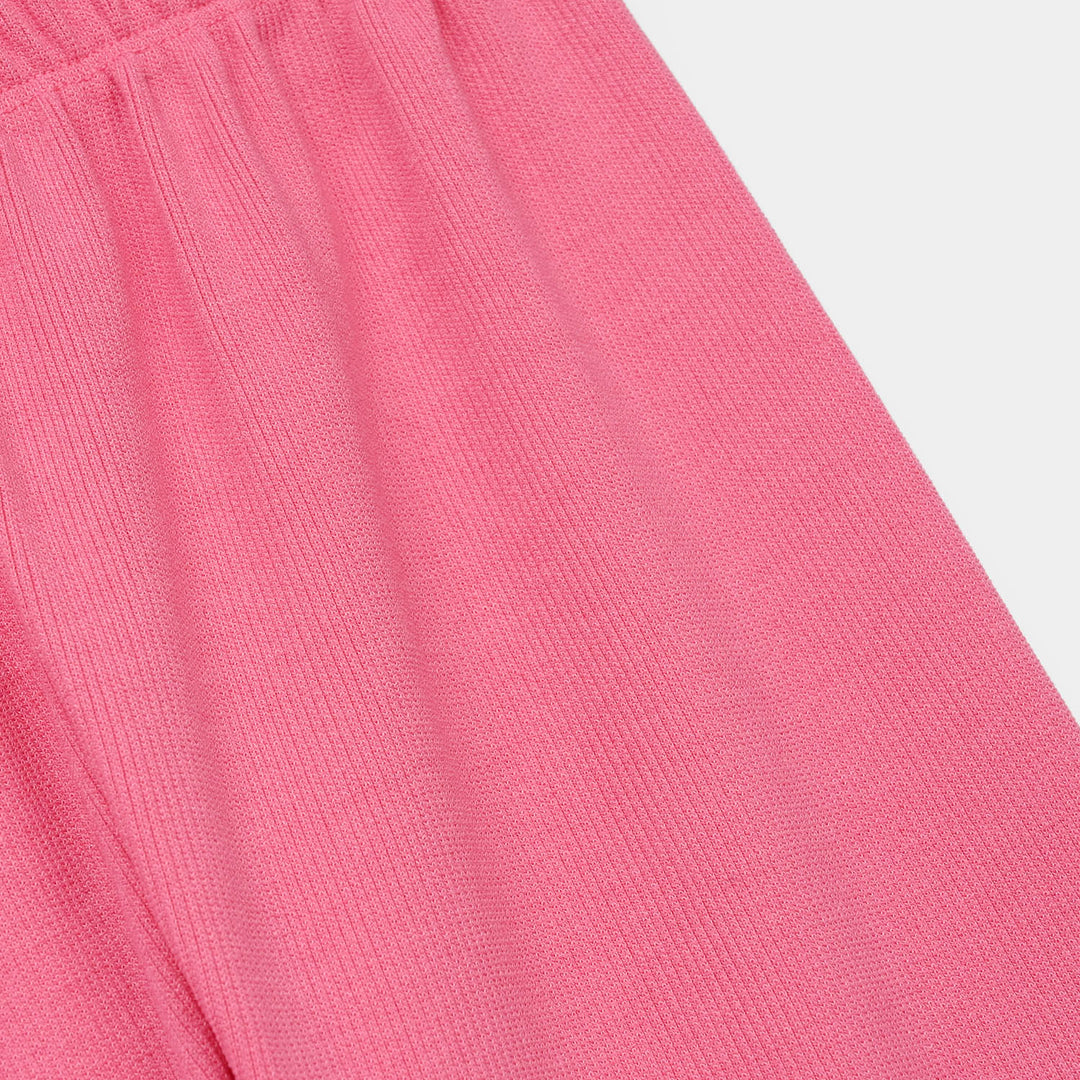 Girls Rib Tights-Pink