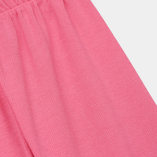 Girls Rib Tights-Pink