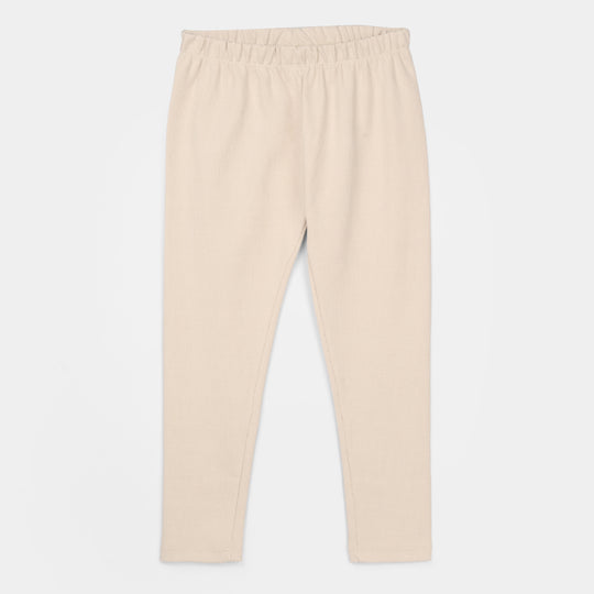 Girls Rib TIGHTS-Cream