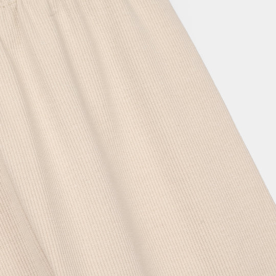 Girls Rib TIGHTS-Cream