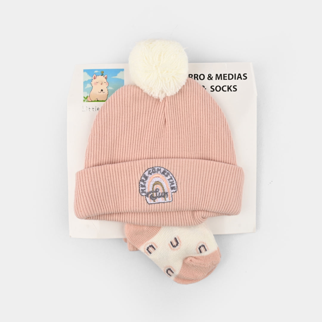 Baby Pack of 2 Warm Cap & Socks Set